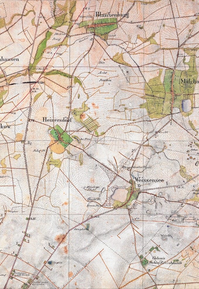 Umgebungskarte Berlin Nord-Ost 1831